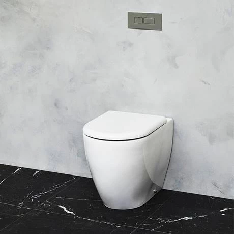 Britton Bathrooms Milan Rimless Back To Wall Pan + Soft Close Seat - Image 5