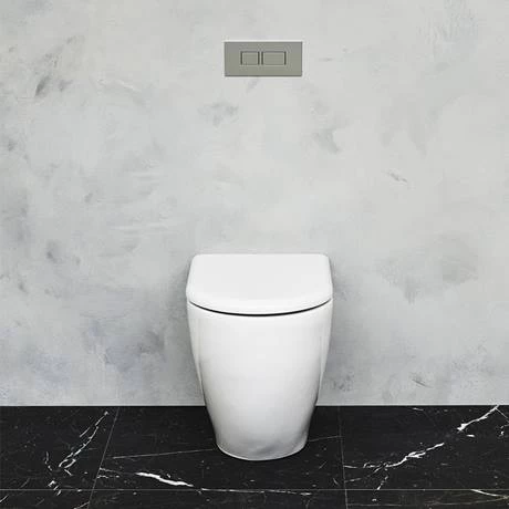 Britton Bathrooms Milan Rimless Back To Wall Pan + Soft Close Seat - Image 4