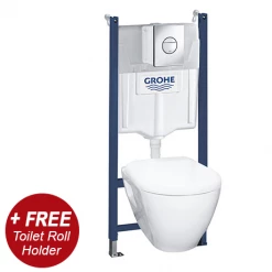 Grohe Solido Nova Cosmopolitan Complete WC 4 in 1 Pack + FREE TOILET ROLL HOLDER