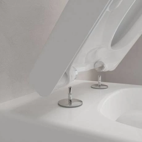 Villeroy and Boch Subway 2.0 DirectFlush Rimless Wall Hung Toilet + Soft Close Seat - 5814HR01 - Image 3