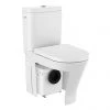 Roca The Gap Round D-Trit Rimless Close Coupled Toilet with Macerator Pump - A34T0N2000