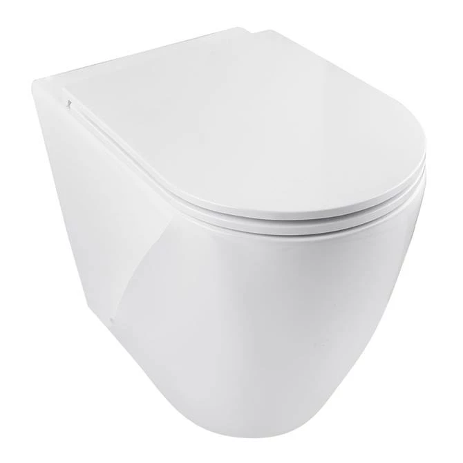 BagnoDesign Envoy Rimless Back to Wall Toilet with Seat