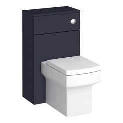Arezzo 500 Matt Blue WC Unit with Cistern + Square Pan