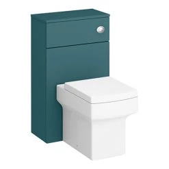 Arezzo 500 Matt Green WC Unit with Cistern + Square Pan