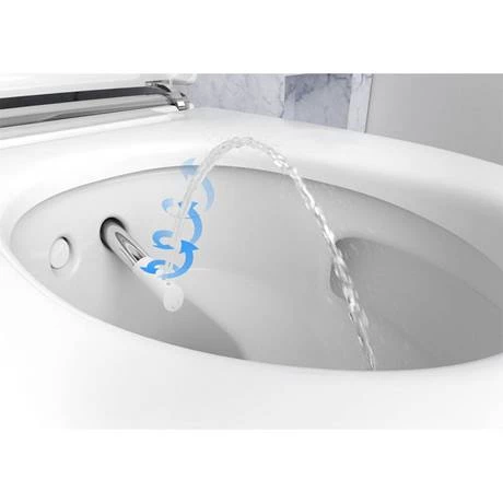 Geberit AquaClean Gloss Chrome Mera Comfort Rimless Wall Hung Shower WC - Image 4