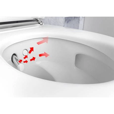 Geberit AquaClean Gloss Chrome Mera Comfort Rimless Wall Hung Shower WC - Image 5
