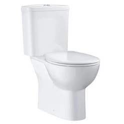 Grohe Bau Rimless Close Coupled Toilet with Soft Close Seat (Bottom Inlet)