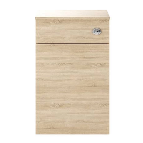 Brooklyn Natural Oak WC Unit + Cistern (500mm Wide) - Image 2