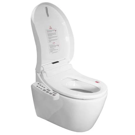 Loxley Wall Hung Smart Toilet with Bidet Wash Function, Heated Seat + Dryer - Image 3