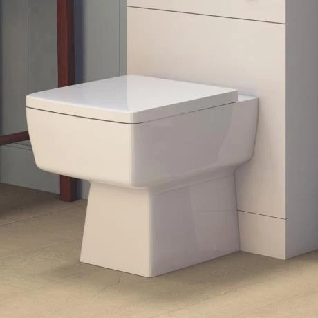 Bliss Squared Design Back to Wall Pan and Top Fix Seat - Standard or Soft Close Seat Option - Image 2