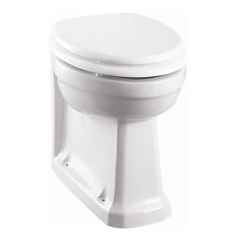 Burlington Back to Wall Pan with Gloss White Seat