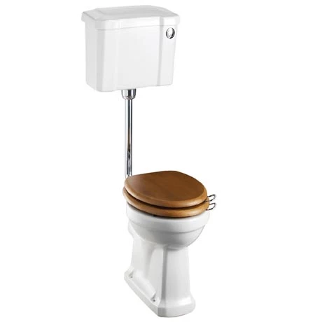 Burlington Low Level WC - 44cm Slimline Cistern - Button Flush