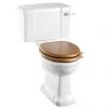Burlington Regal Close Coupled Traditional Toilet - Ceramic Lever Flush