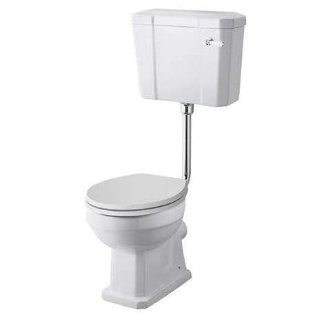 Carlton Traditional Low Level Toilet with Soft Close Seat - Various Colour Options - Image 6