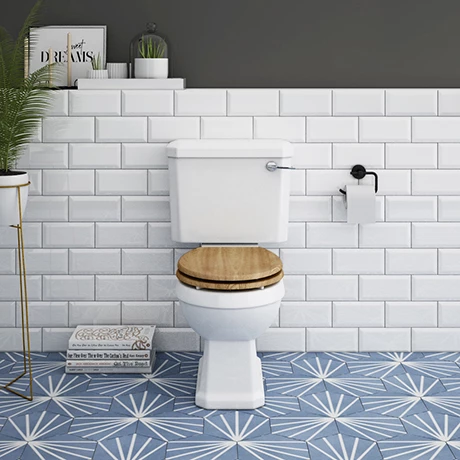 Carlton Traditional Toilet with Soft Close Seat - Various Colour Options