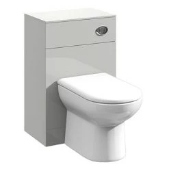 Cove Light Grey 500x330mm BTW Toilet Unit inc. Cistern + Soft Close Seat