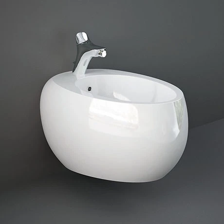 RAK Cloud Wall Hung 1TH Bidet - Gloss White