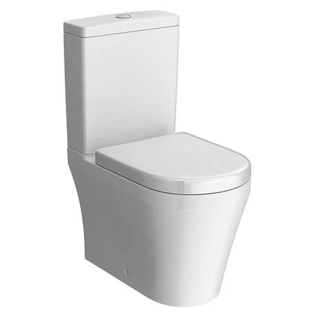 Hudson Reed Luna Flush to Wall Toilet + Soft Close Seat - Image 2