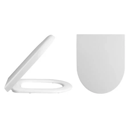 Hudson Reed Luna Flush to Wall Toilet + Soft Close Seat - Image 3