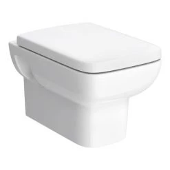 Hudson Reed Arlo Square Wall Hung Pan with Top-Fix Soft Close Seat - CPA005