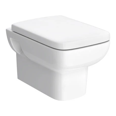 Hudson Reed Arlo Square Wall Hung Pan with Top-Fix Soft Close Seat - CPA005