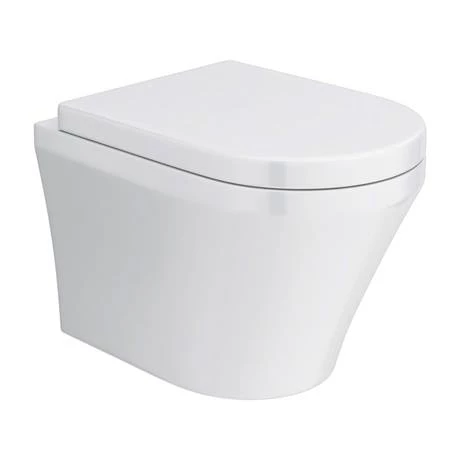 Hudson Reed Luna Round Wall Hung Toilet inc. Soft Close Seat - Image 2