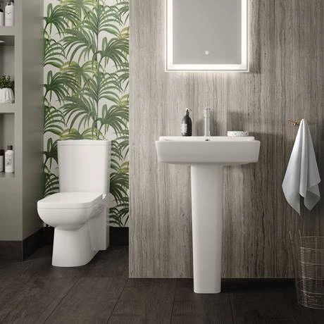 Hudson Reed Arlo Flush to Wall Toilet + Soft Close Seat - Image 4