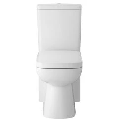 Hudson Reed Arlo Compact Flush to Wall Toilet + Soft Close Seat