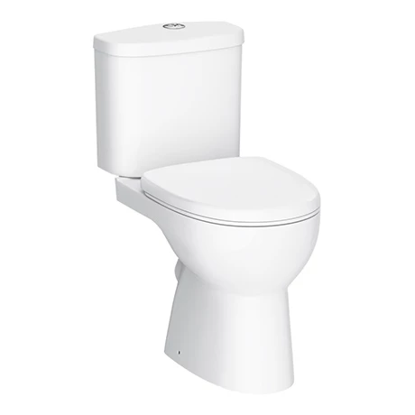 Cove Rimless Close Coupled Toilet + Soft Close Seat