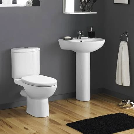 Cove Rimless Close Coupled Toilet + Soft Close Seat - Image 4