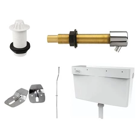 Cove Concealed Urinal Pack with 1 x 400mm Urinal Bowl + Plastic Cistern - Image 3