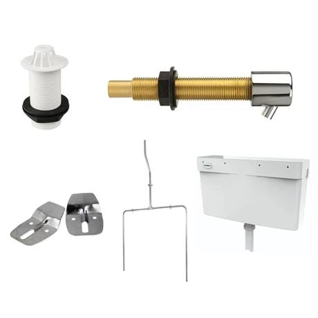 Cove Concealed Urinal Pack with 2 x 500mm Urinal Bowls + Plastic Cistern - Image 3