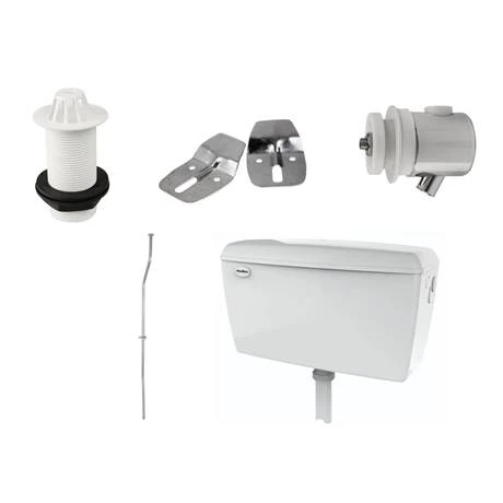 Cove Exposed Urinal Pack with 1 x 400mm Urinal Bowl + Plastic Cistern - Image 3