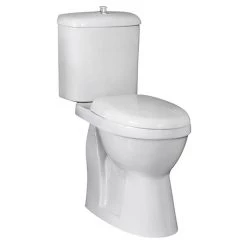 Nuie Single Flush High Rise Close Coupled Toilet - DOCMP100