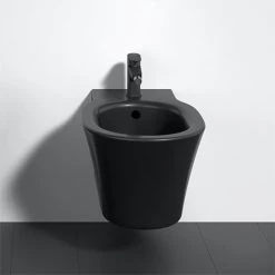 Ideal Standard Connect Air Silk Black Wall Hung Bidet