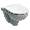 Twyford E100 Round Wall Hung WC + Soft Close Seat