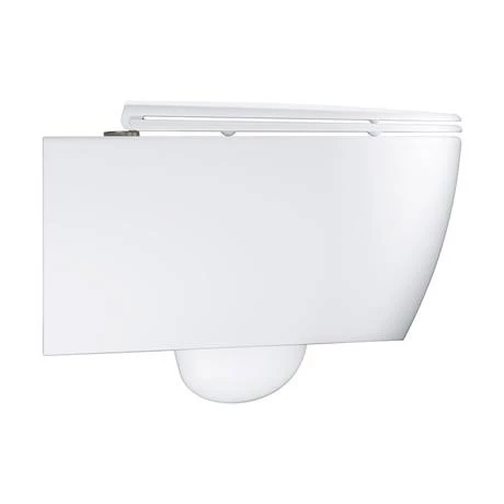 Grohe Essence Rimless Wall Hung Toilet with Soft Close Seat + FREE TOILET ROLL HOLDER - Image 5