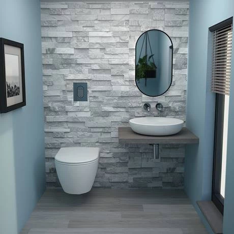 Grohe Essence Rimless Wall Hung Toilet with Soft Close Seat + FREE TOILET ROLL HOLDER - Image 6