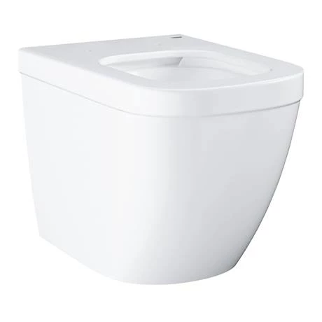 Grohe Euro Rimless Back to Wall Toilet with Soft Close Seat + FREE TOILET ROLL HOLDER - Image 2