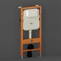 RAK Ecofix 114cm Front Flush Regular Concealed Cistern and Frame for Wall Hung Pan - FS04RAK12C