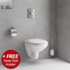 Grohe Solido Bau / Nova Cosmo Complete WC 5 in 1 Pack + FREE TOILET ROLL HOLDER