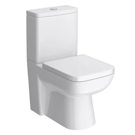 Genova Modern Back To Wall Close Coupled Toilet