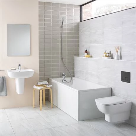 Ideal Standard Studio Echo Toilet + Concealed WC Cistern with Wall Hung Frame (Black Flush Plate) - Image 6