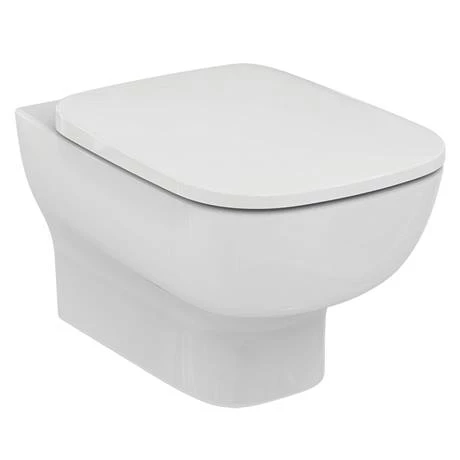 Ideal Standard Studio Echo Toilet + Concealed WC Cistern with Wall Hung Frame (Black Flush Plate) - Image 2