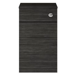 Milan Juno 500 x 253mm Black WC Unit with Cistern (Excludes Pan)