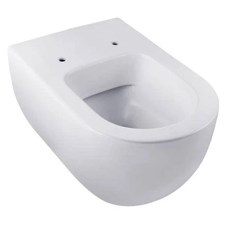 BagnoDesign Koy Matt White Rimless Wall Hung Toilet with Soft Close Seat - Image 2