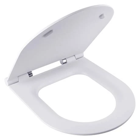 BagnoDesign Koy Matt White Rimless Wall Hung Toilet with Soft Close Seat - Image 3