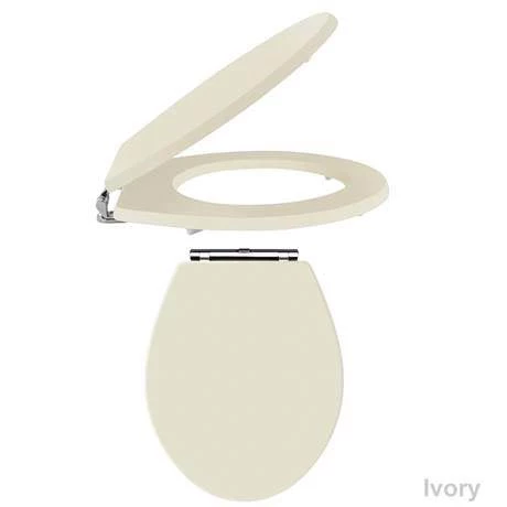 Keswick Traditional Close Coupled Toilet + Soft Close Seat - Image 5