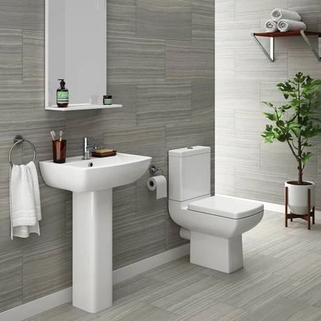Milan Modern Short Projection Toilet + Soft Close Seat - Image 3