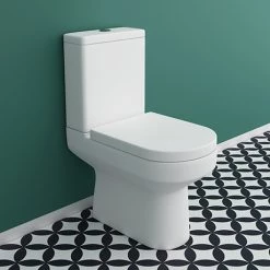 Metro Close Coupled Modern Toilet + Soft Close Seat